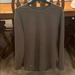 Bylt drop cut lux green long sleeve shirt